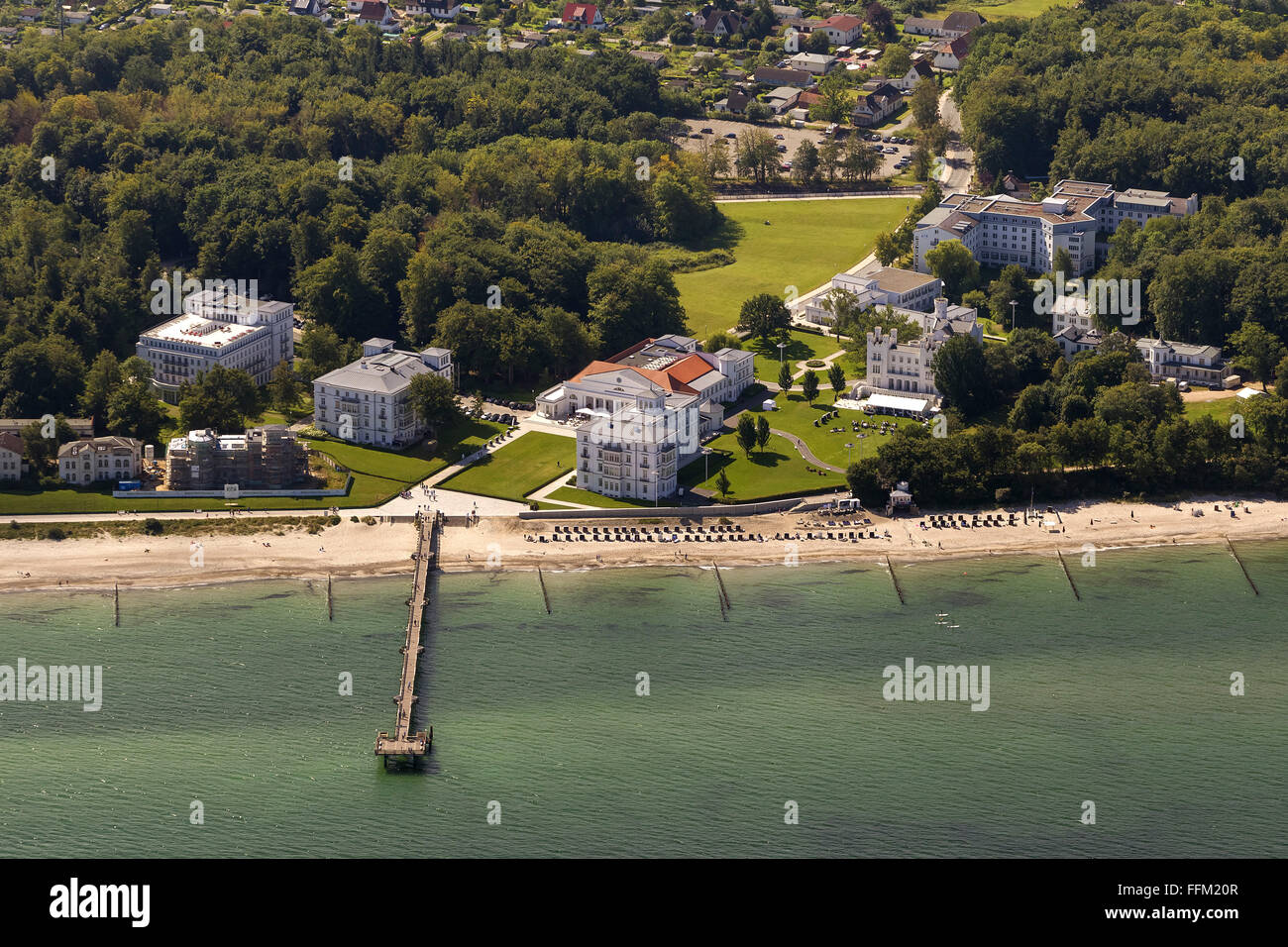 Aerial View Grand Hotel Heiligendamm The Oldest German Seaside Stock Photo Alamy