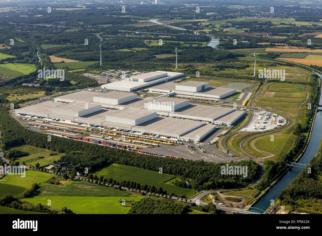 Aerial View Ikea Logistics Center Ellinghausen Furniture