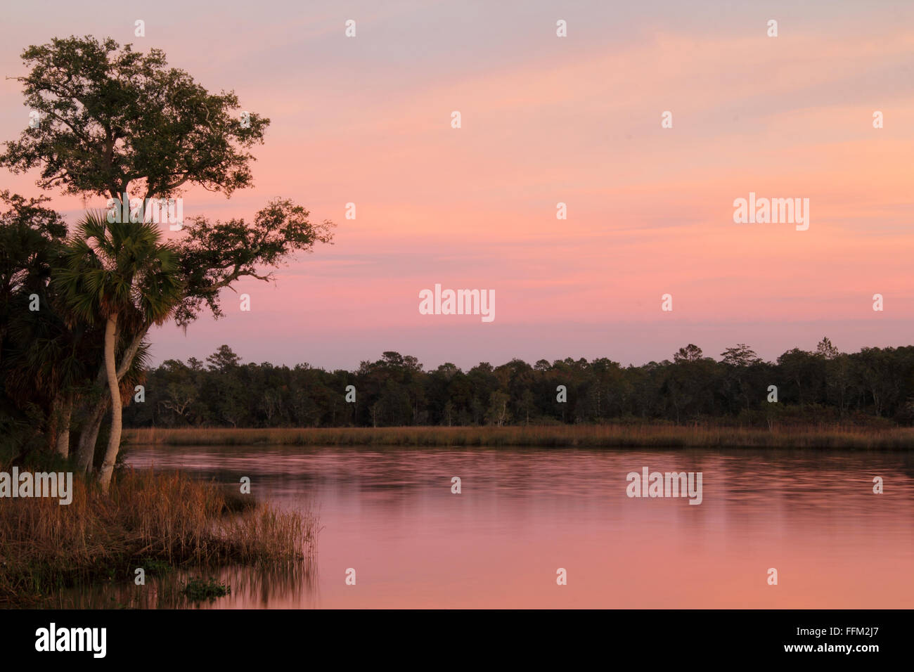 St. Marks River in the town of St. Marks on the Florida Gulf Coast