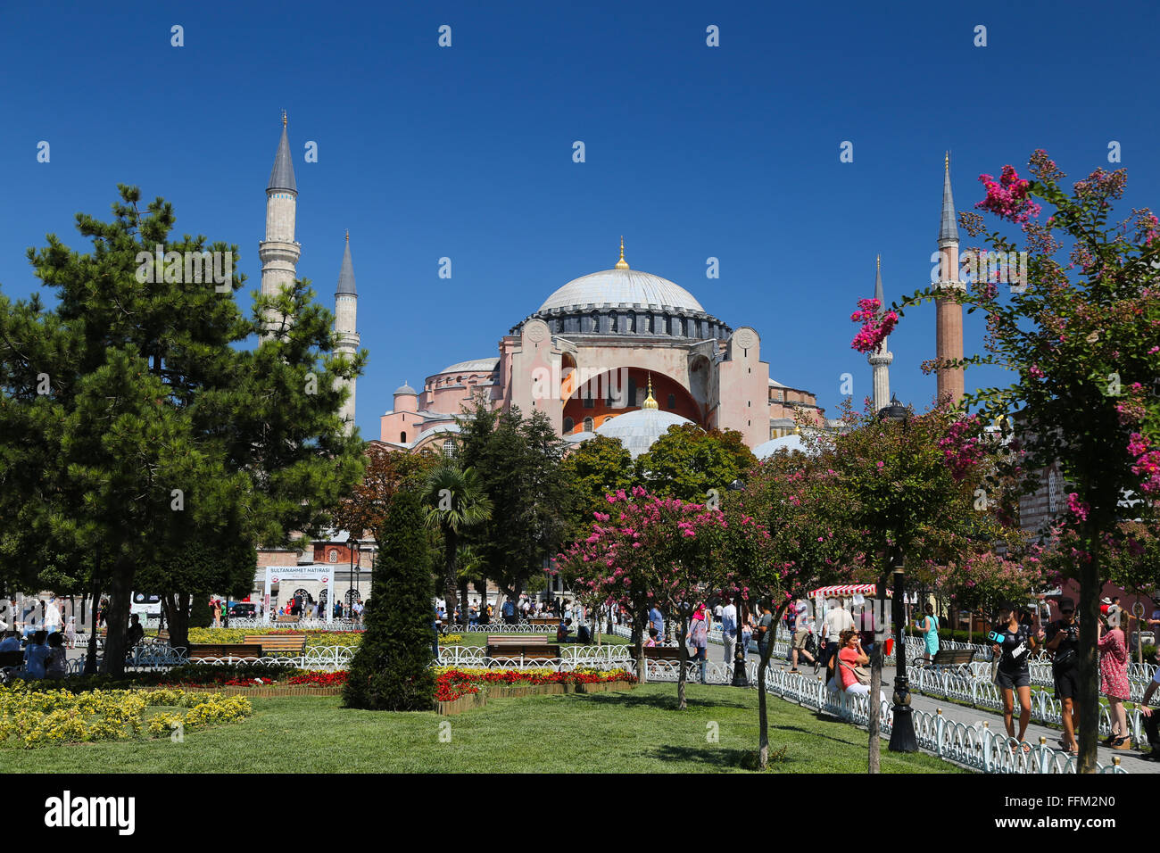 Hagia Sophia museum in Istanbul City, Turkey Stock Photo - Alamy