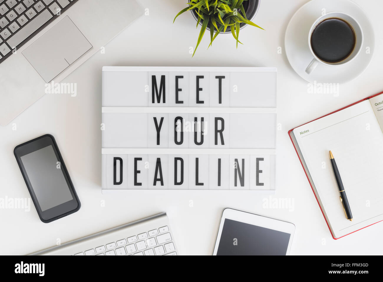Meet your deadline Stock Photo