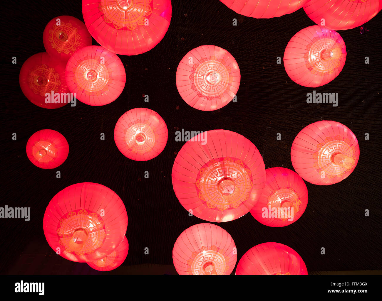 Traditional Chinese lanterns Stock Photo