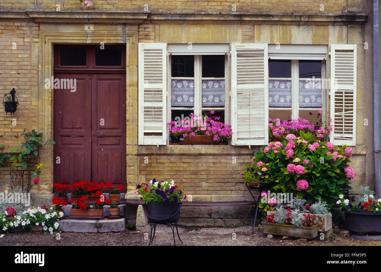 France, Meuse (55), village of Beaulieu en Argonne, old house Stock Photo