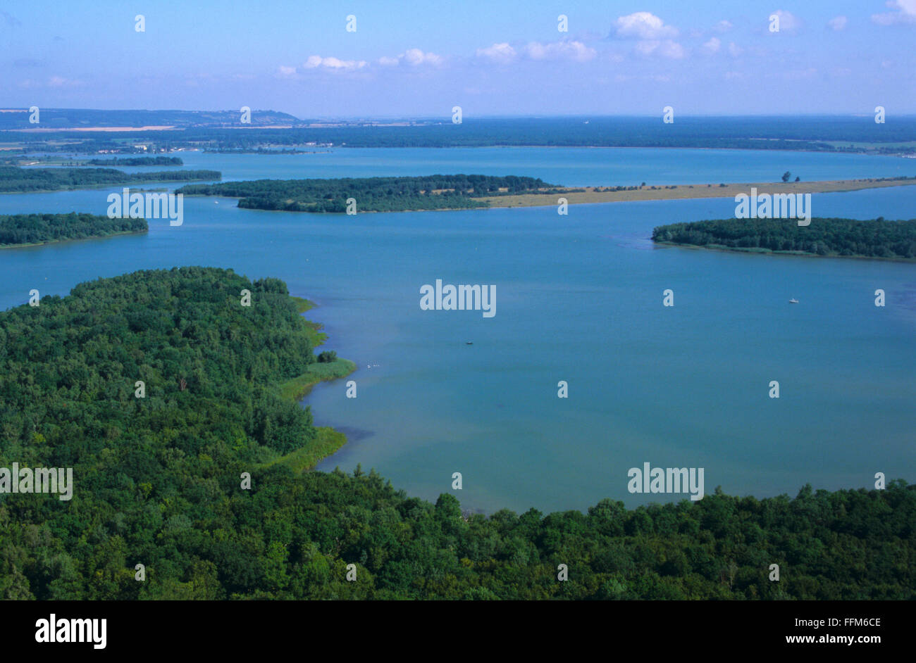France, Meuse (55), Madine lake (aerial view) Stock Photo