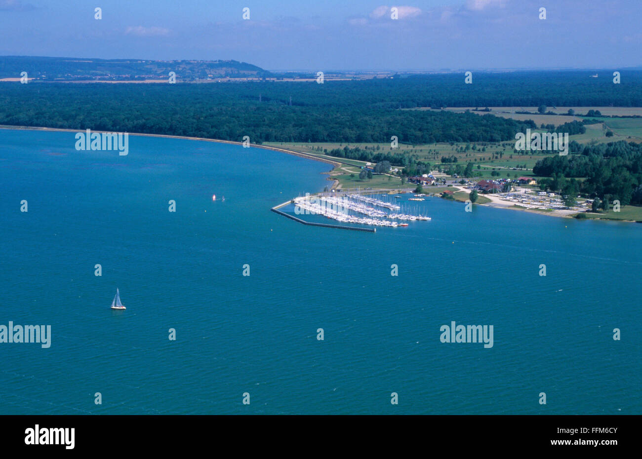 France, Meuse (55), Madine lake (aerial view) Stock Photo