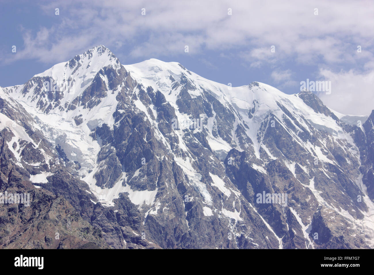 Dzhangi Tau from Chkhunderi Pass, Mestia-Ushguli-Trek, Svaneti, Georgia ...