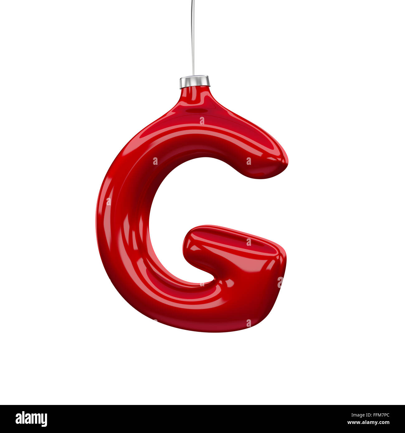 christmas-tree-font-g-letter-isolated-on-white-FFM7PC.jpg