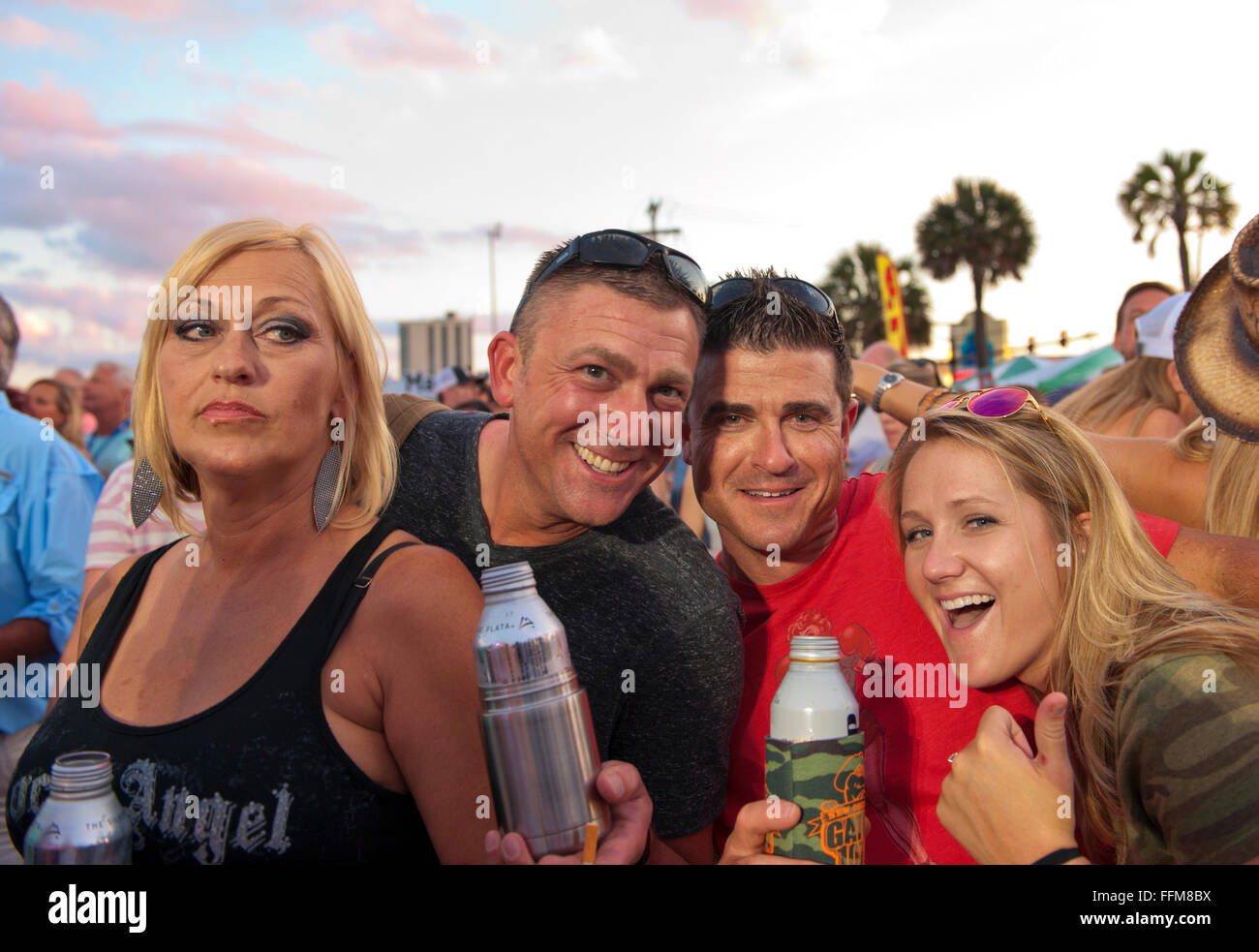 Concert goer's at the Carolina Country Music Festival in Myrtle Beach