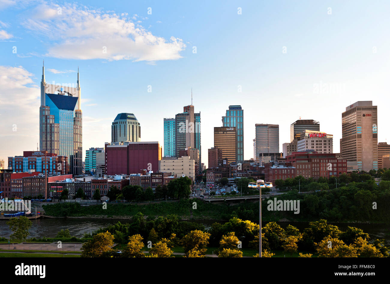 Nashville Tennessee Skyline Stock Photo