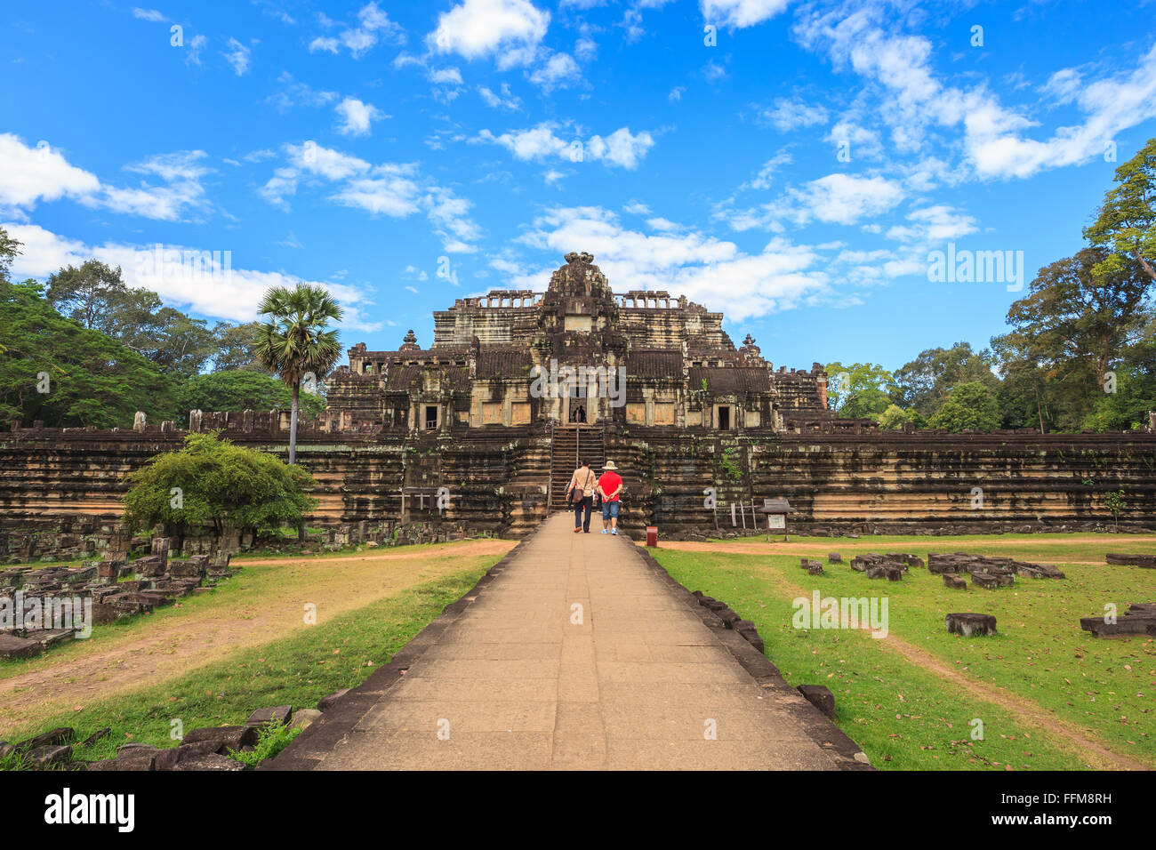 Baphuon temple at Angkor Wat , Siem Reap , Cambodia Stock Photo