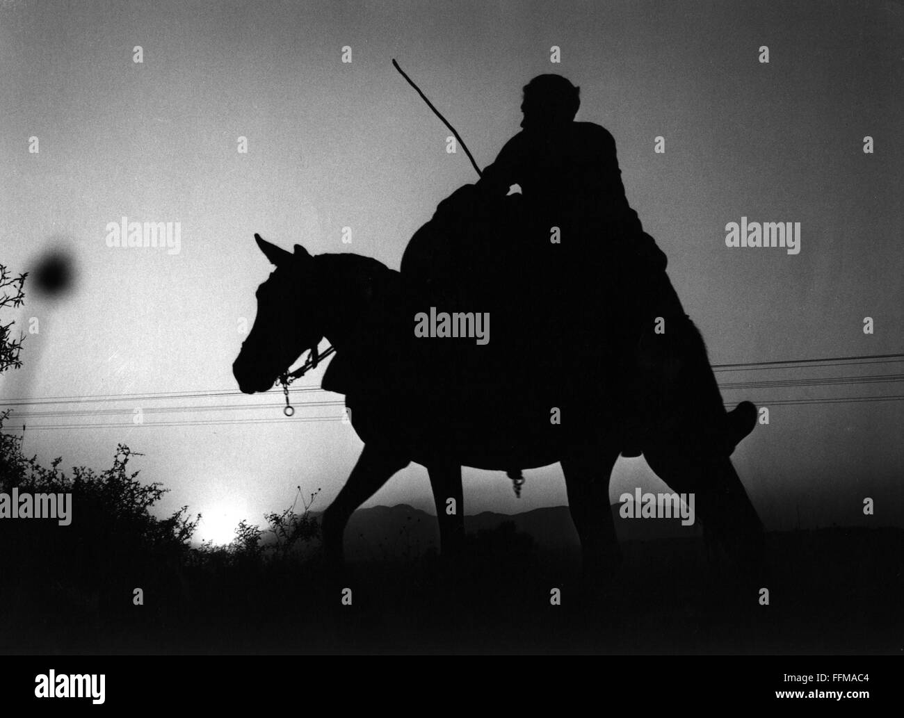 geography / travel, Greece, people, man riding donkey, 1950s / 1960s, Additional-Rights-Clearences-Not Available Stock Photo