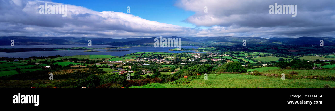 Looking over Bantry Bay and the Beara Peninsula Cork Ireland Stock Photo