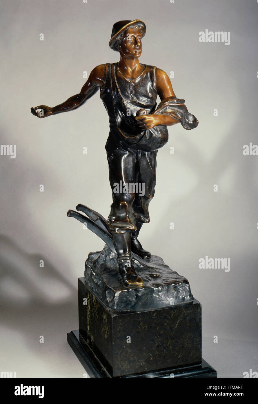 Bronze Sculpture Farmer High Resolution Stock Photography and Images