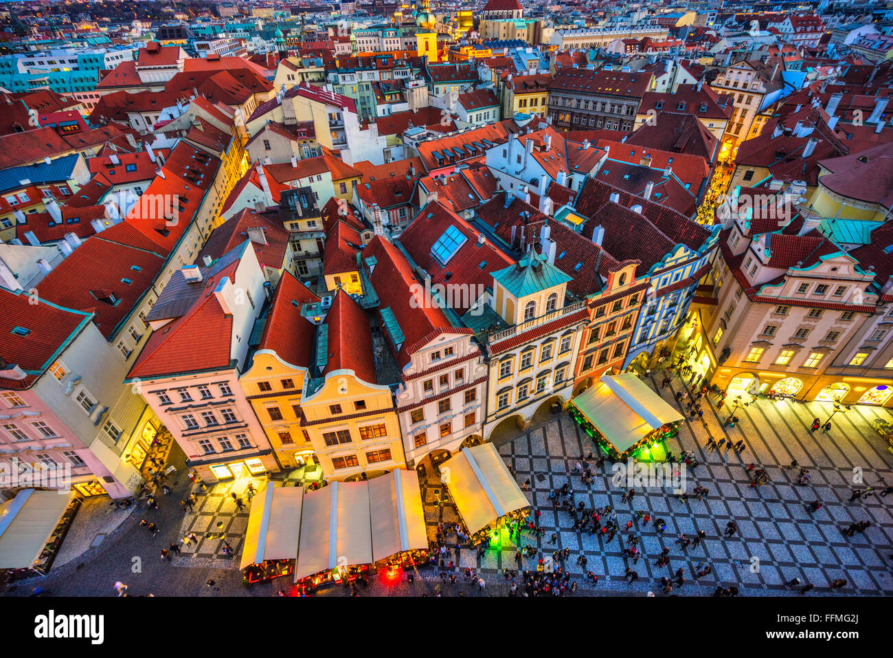 Prague, Old Town Square. Czech Republic Stock Photo