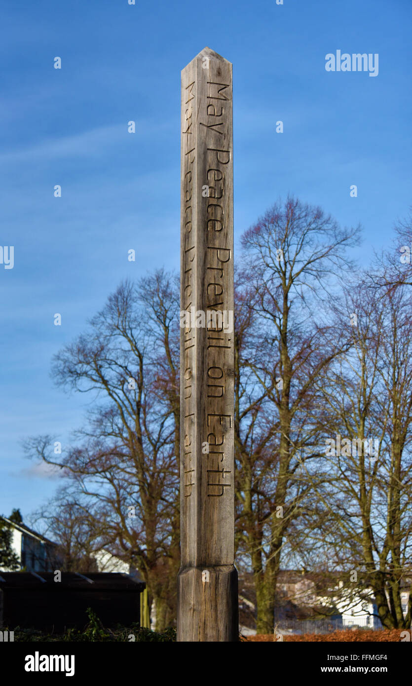 The Peace Garden. Abbot Hall Gardens, Kendal, Cumbria, England, United Kingdom, Europe. Stock Photo