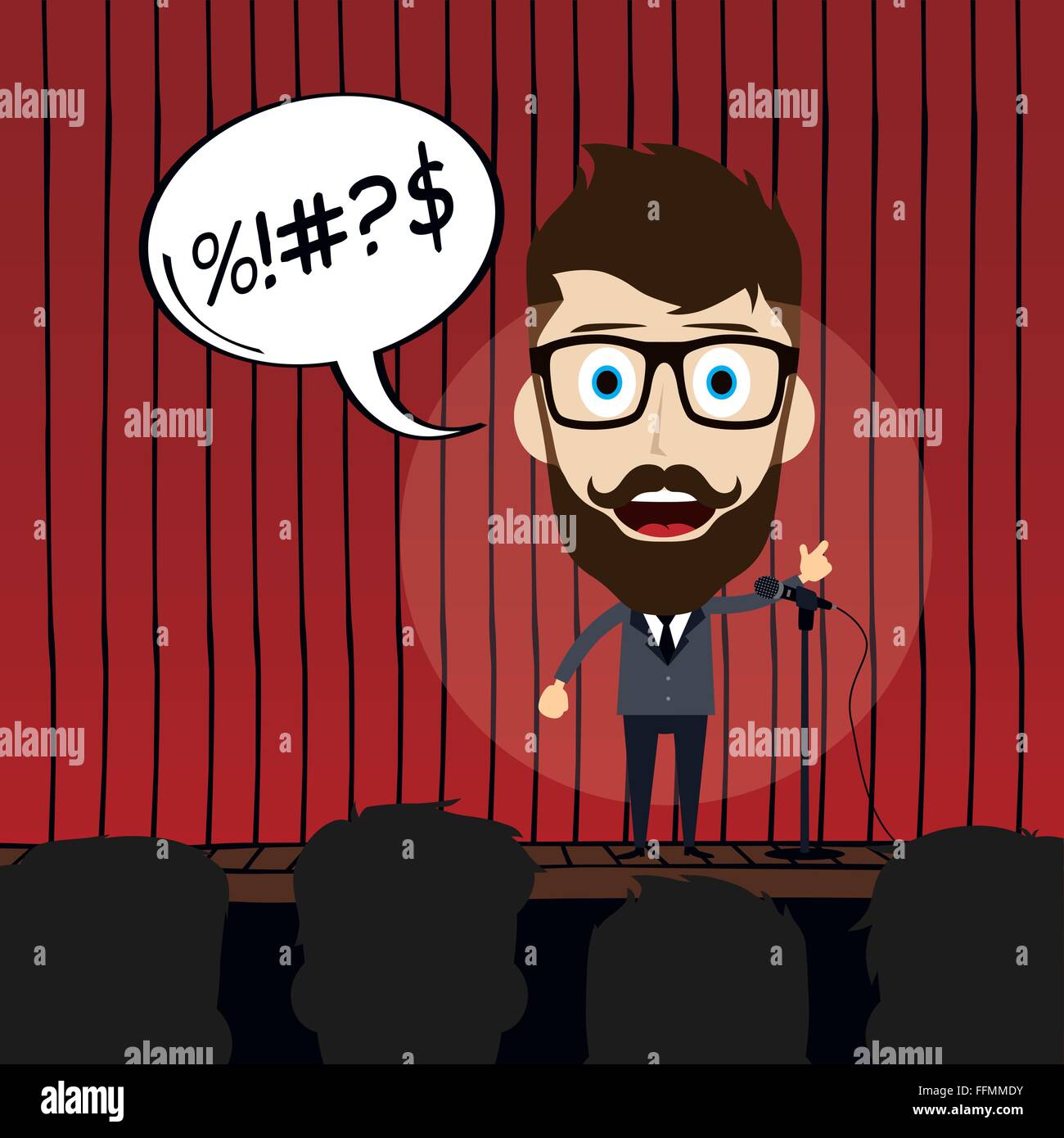 stand up comedy theme Stock Vector Image & Art Alamy
