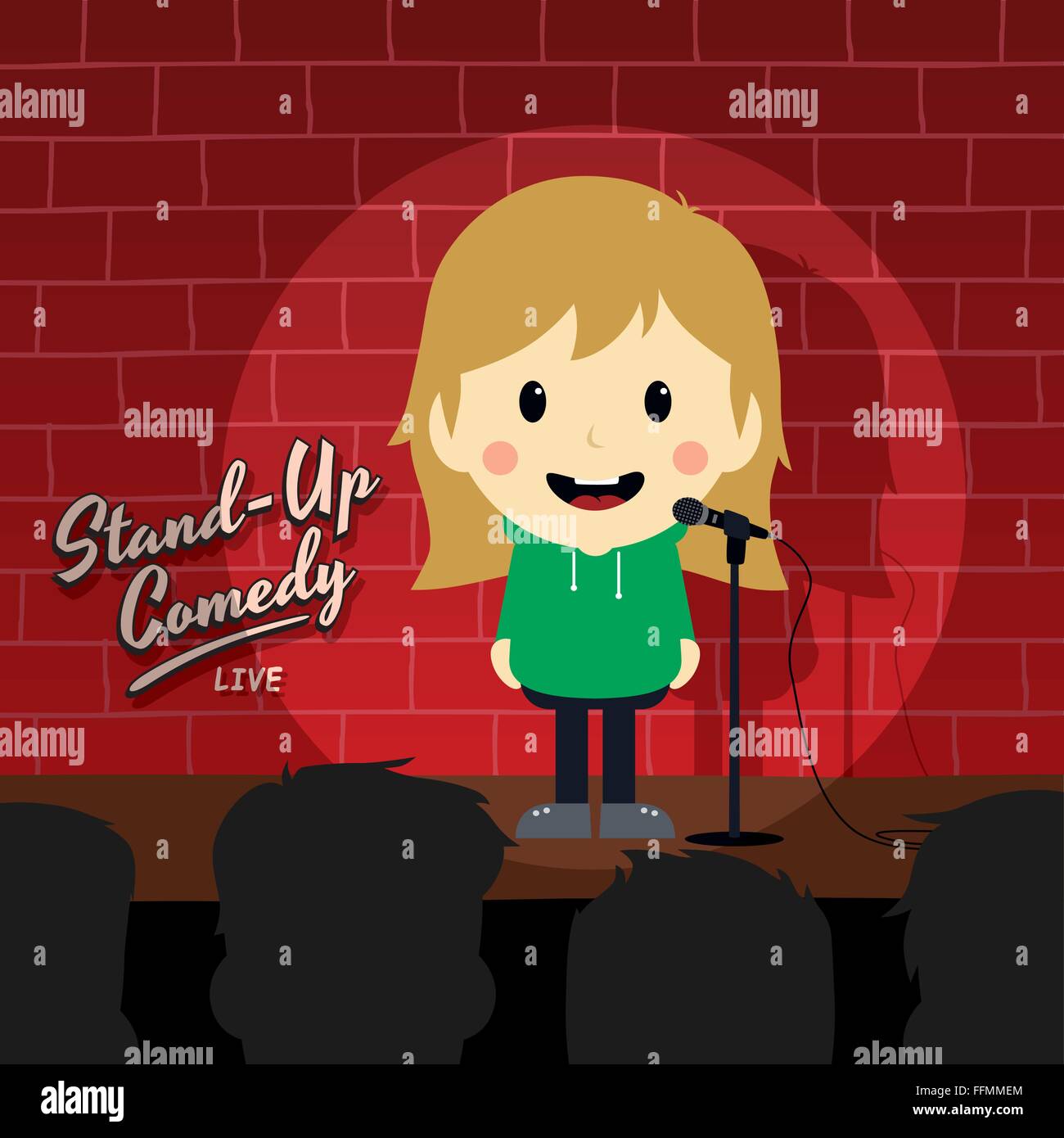 stand up comedy theme Stock Vector Image & Art Alamy