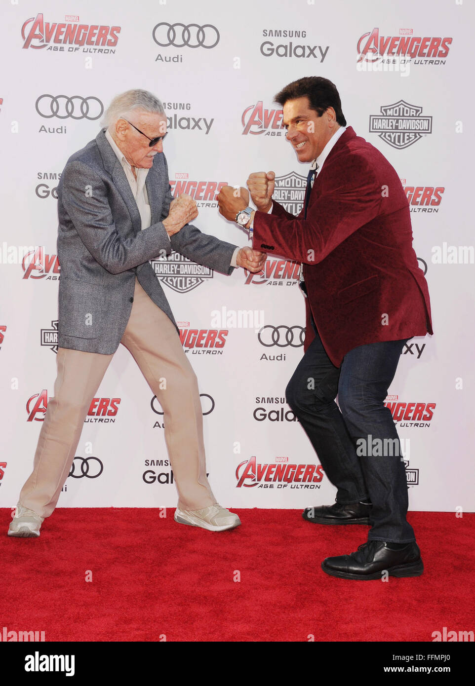 Stan Lee Lou Ferrigno The Avengers High Resolution Stock Photography ...