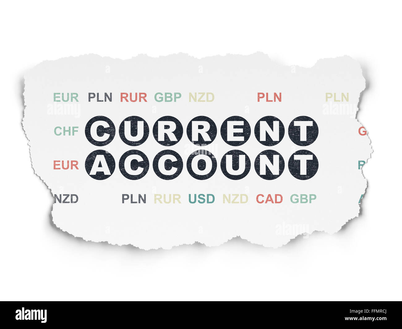Current Account Background Money concept: Current Account on Torn Paper background Stock Photo - Alamy