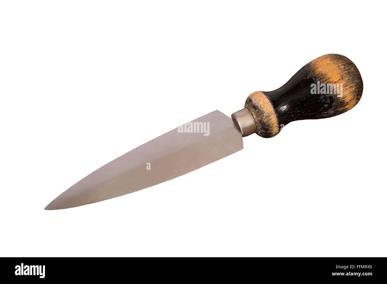 Old knife isolated  on white background Stock Photo
