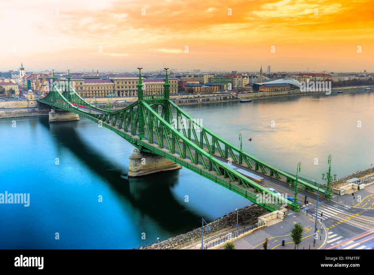 Budapest, Liberty Bridge, Hungary Stock Photo