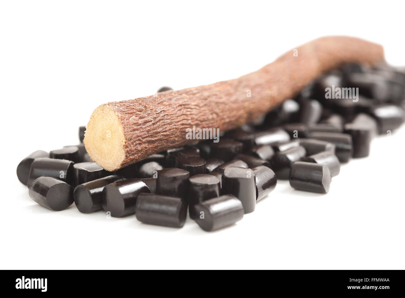 licorice collection isolated on white Stock Photo