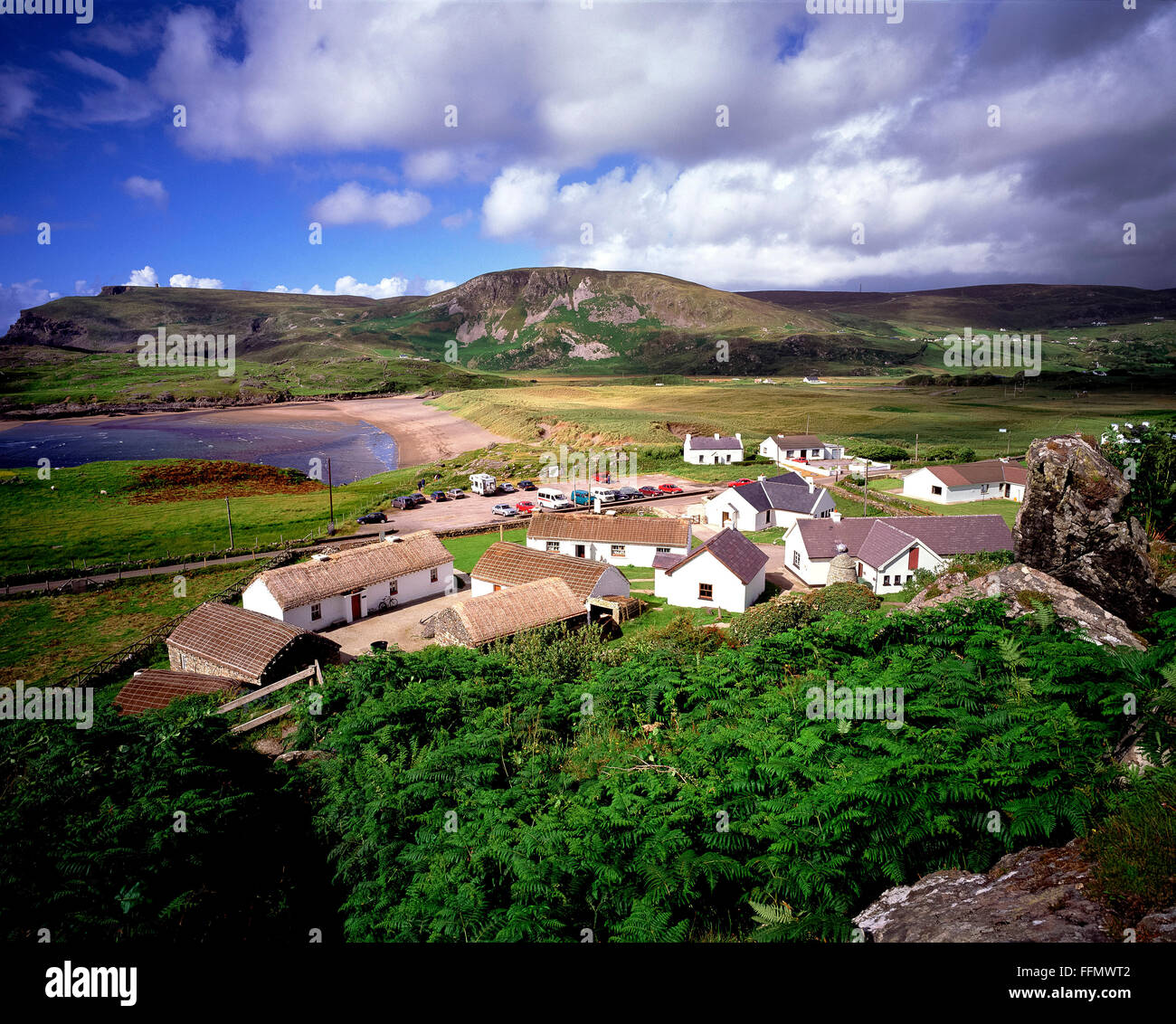 Glencolumbkille folk vilage west Donegal Ireland Stock Photo Alamy