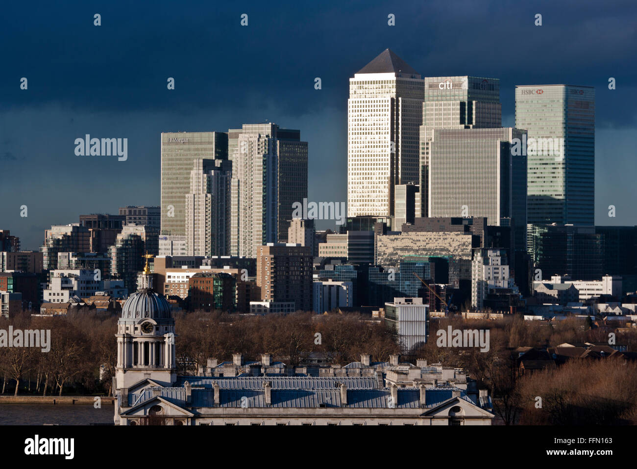 Canary Wharf Financial Centre London England Stock Photo - Alamy