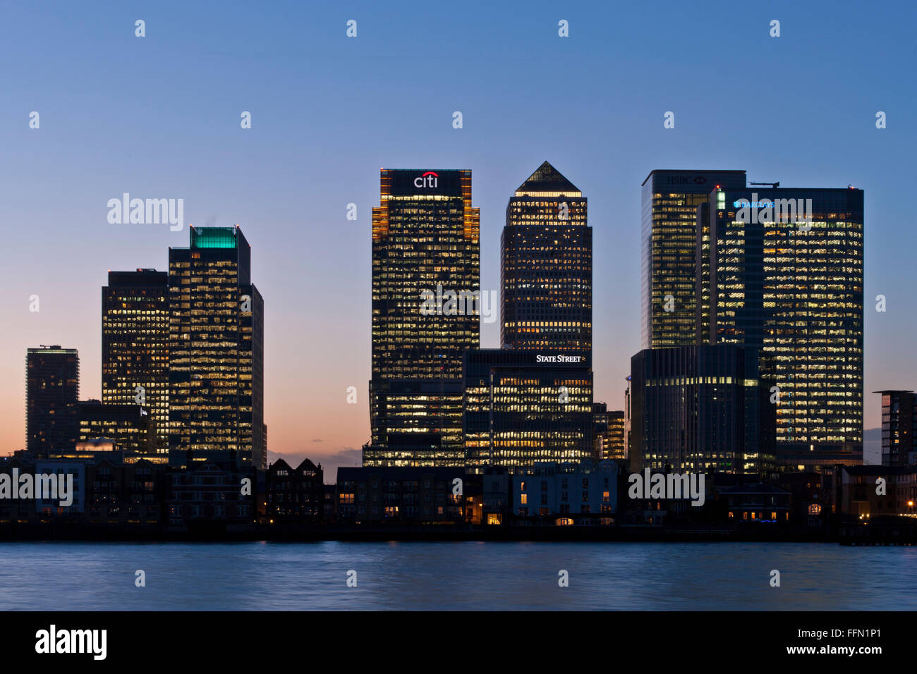 Canary Wharf Financial Centre London England Stock Photo - Alamy