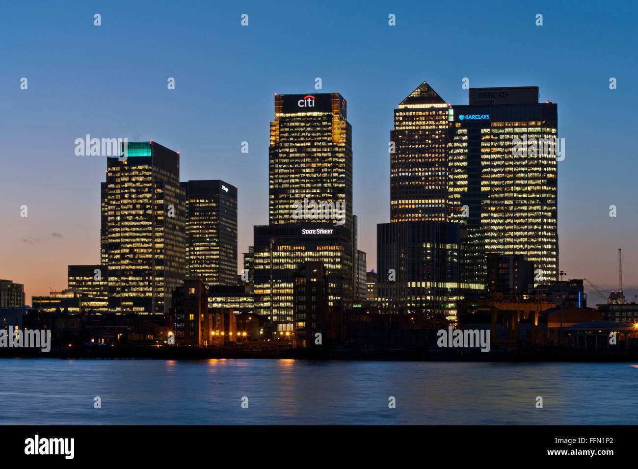 Canary Wharf Financial Centre London England Stock Photo - Alamy