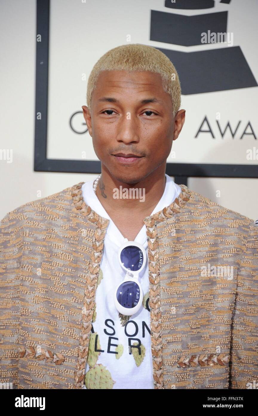 Pharrell williams grammys hi-res stock photography and images - Alamy