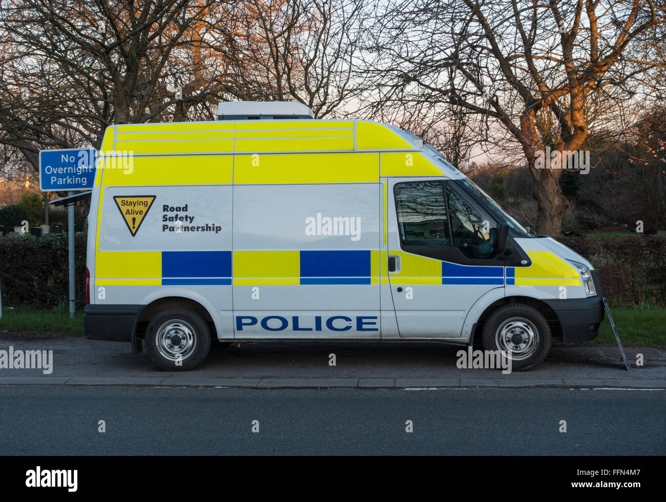 speed camera van in the UK Stock Photo