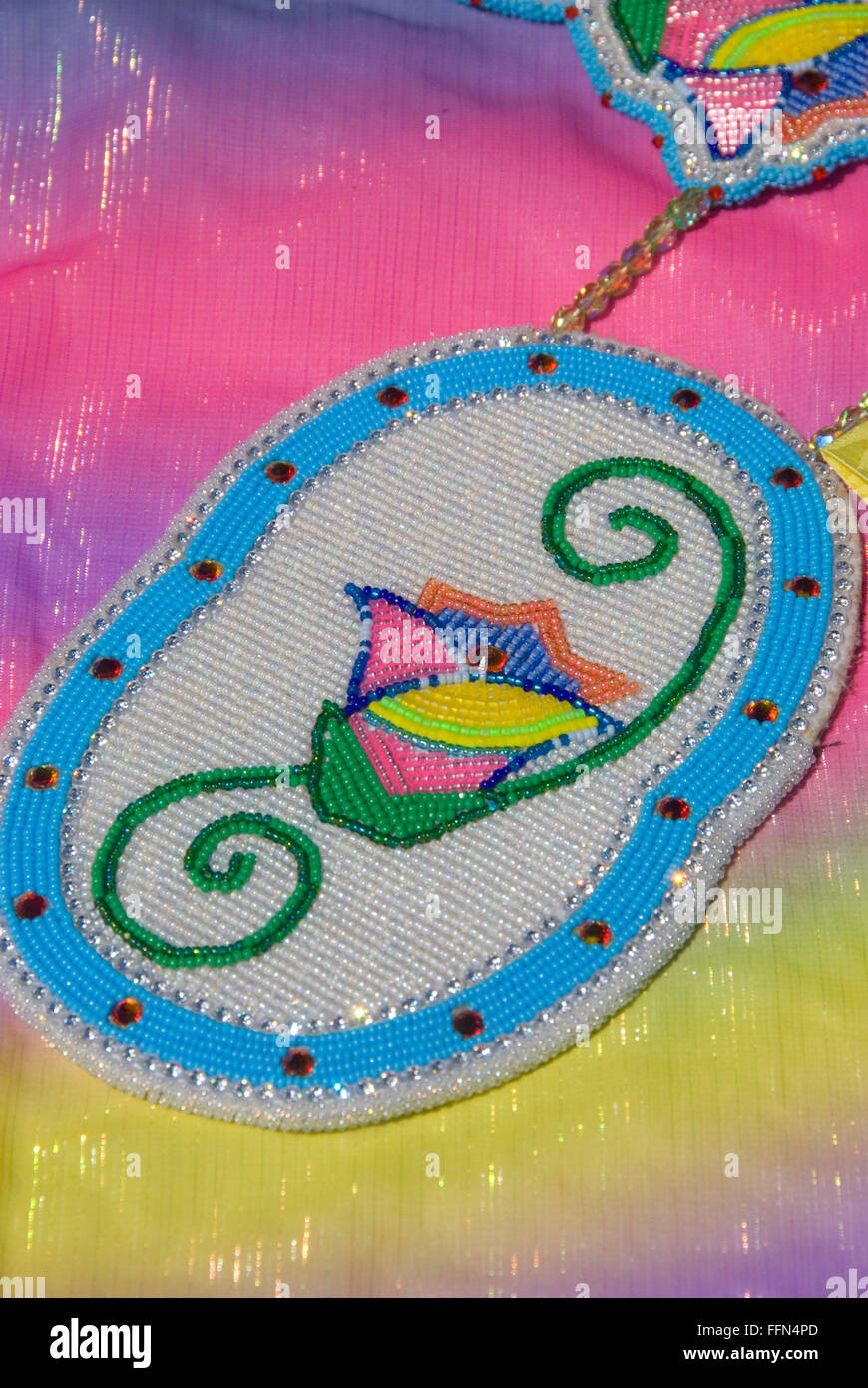 Native American beadwork, PiUmeSha Treaty Days Parade, Warm Springs