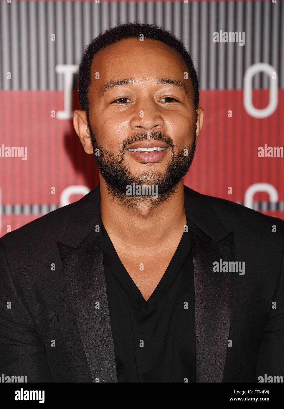 JOHN LEGEND arrives at the 2015 MTV Video Music Awards at Microsoft Theater on August 30, 2015 in Los Angeles, California., Stock Photo