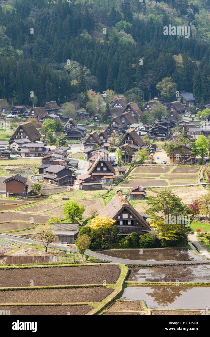 Traditional and Historical Japanese village Ogimachi Shirakawago