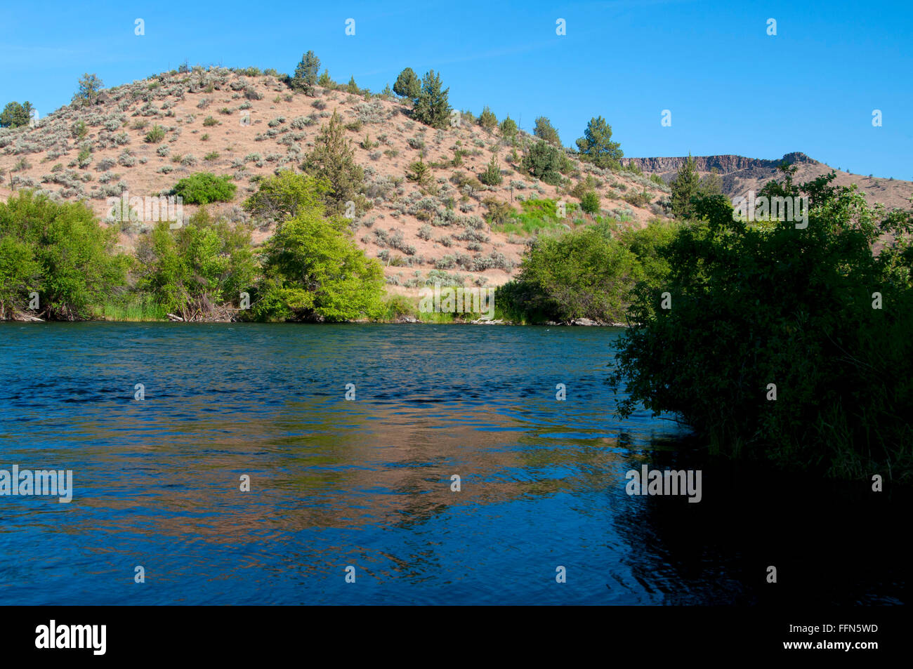 Deschutes Wild and Scenic River, Warm Springs State Park, Oregon Stock Photo