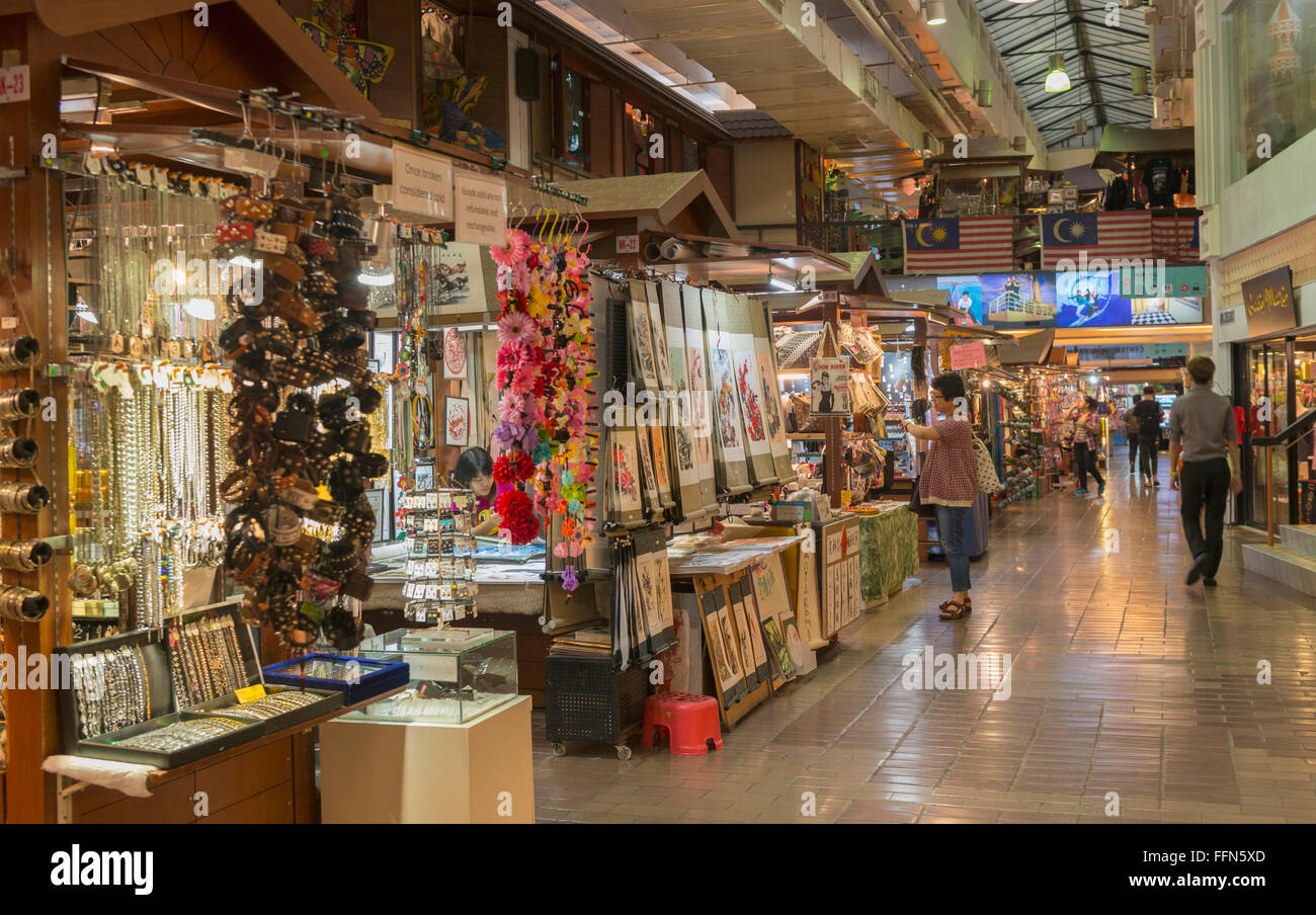 Malaysia, Kuala Lumpur, Southeast Asia - Inside the Central Market in Kuala Lumpur city Stock Photo