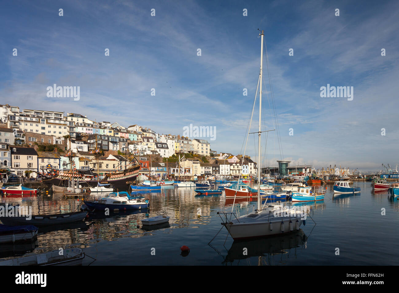Brixham harbour and boats hires stock photography and images Alamy