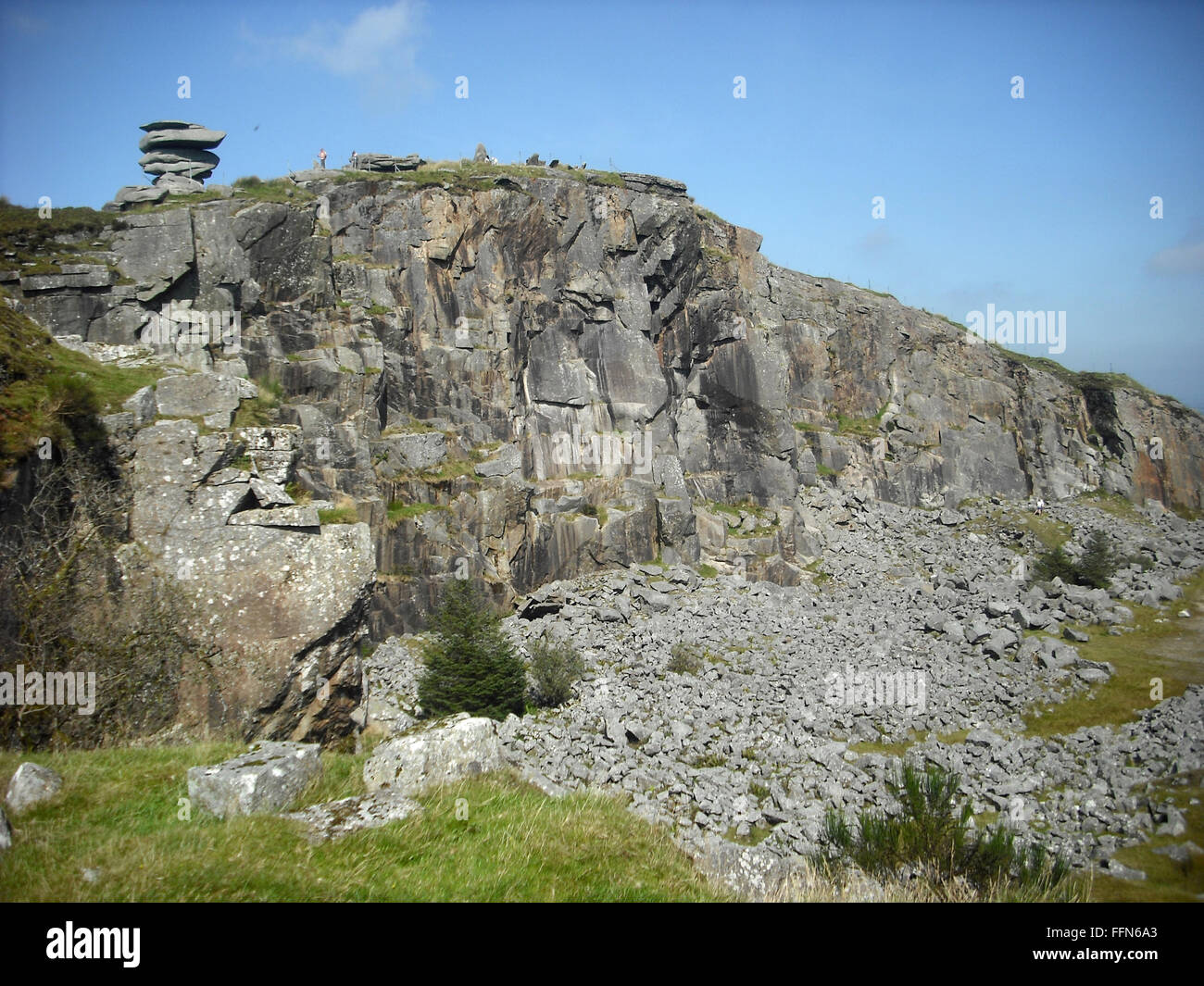 A Landscape of a Quarry in Liskeard, Cornwall, UK Stock Image - Image of  hills, landscape: 111763907