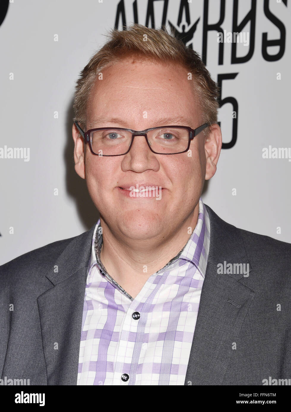 Adam Boyes arrives at The Game Awards 2015 / Arrivals at Microsoft Theater on December 3, 2015 in Los Angeles, California., Stock Photo