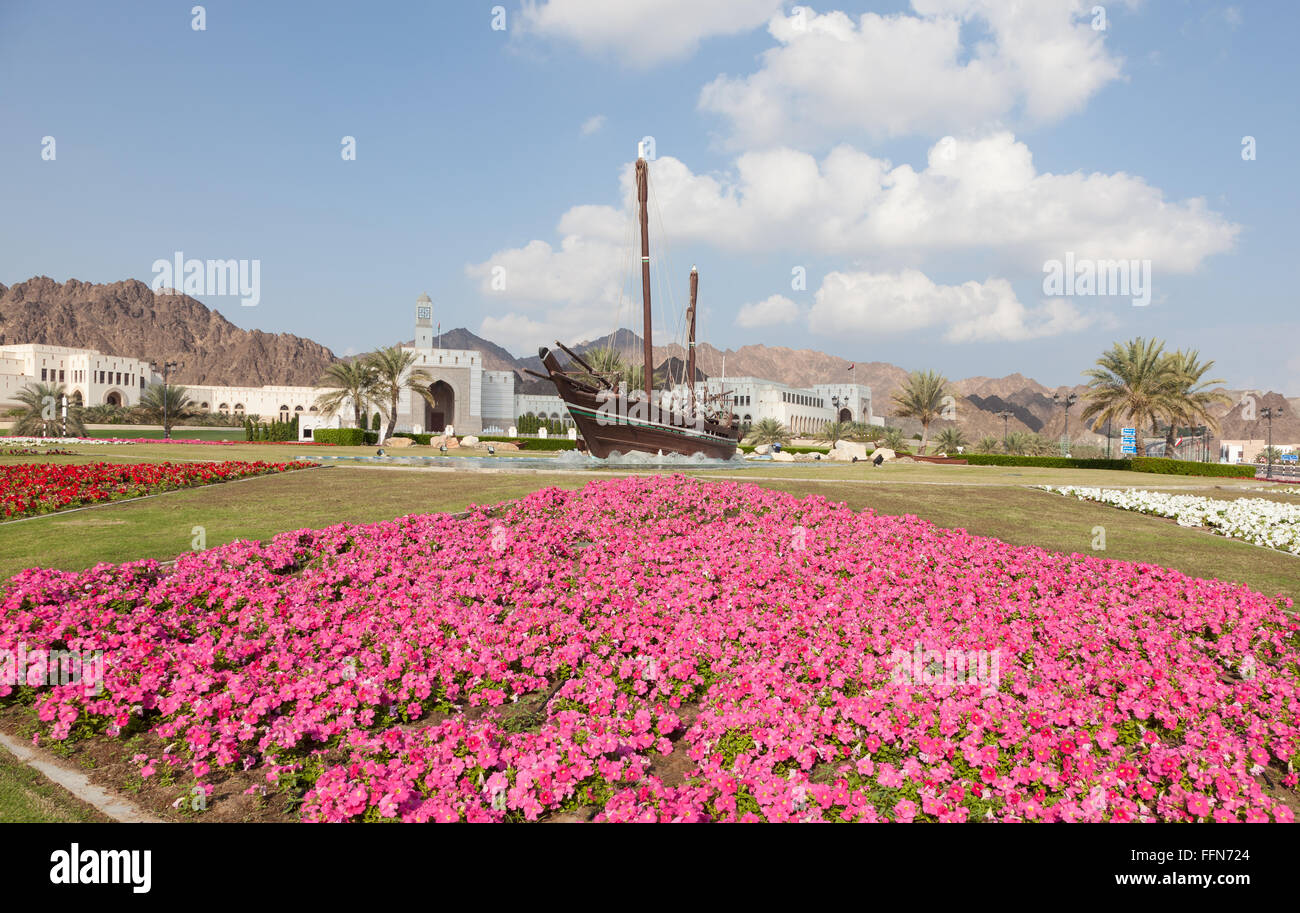 Sohar boat in Muscat, Sultanate of Oman Stock Photo