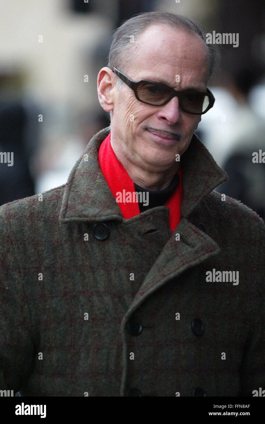 Film director John Waters pictured walking down Park Lane London (credit image©Jack Ludlam) Stock Photo