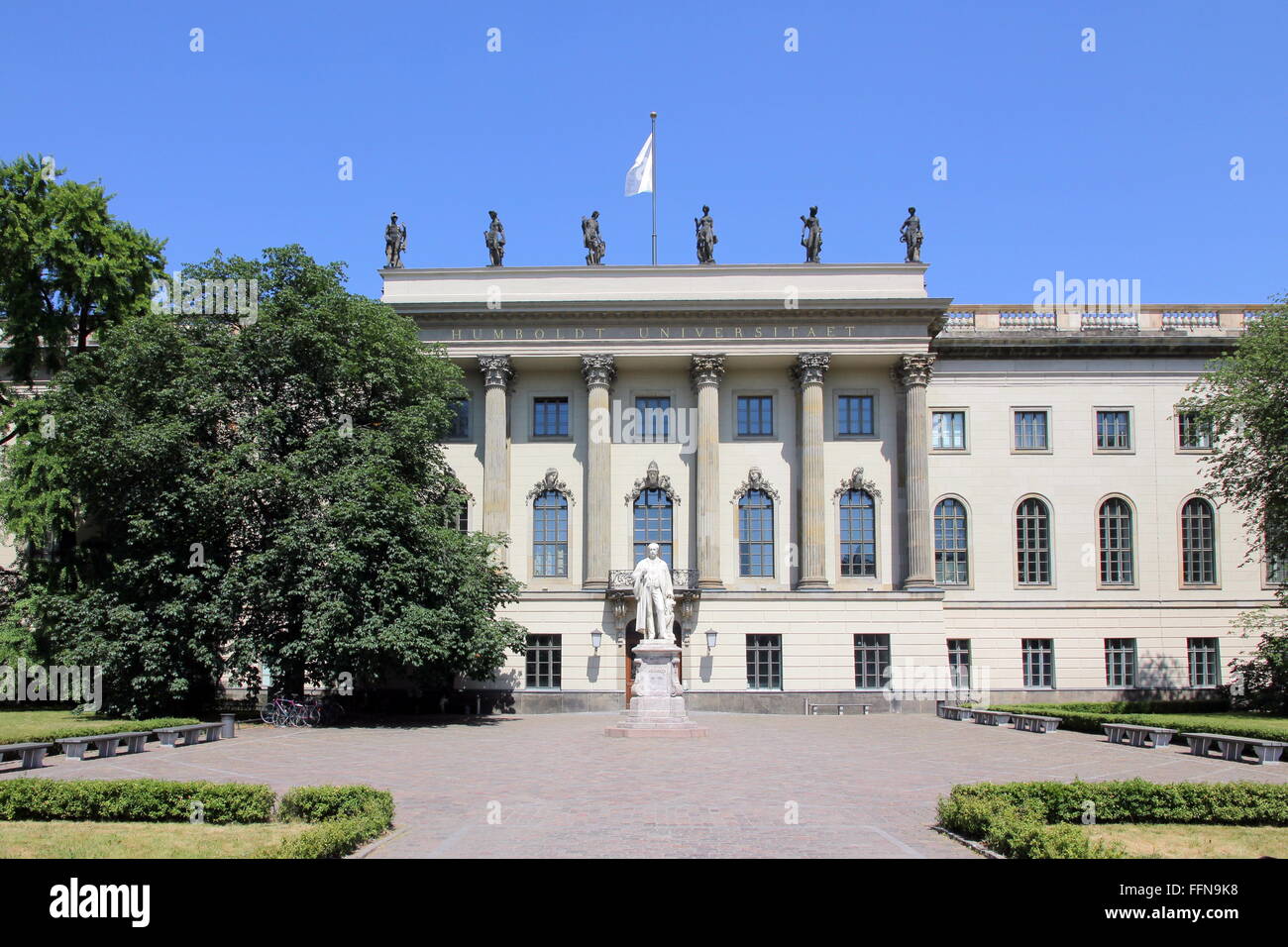 geography / travel, Germany, Berlin, buildings, Prince Heinrich Palace, headquarter of the Humboldt University of Berlin, Unter den Linden, built: 1748 - 1766, exterior view, Additional-Rights-Clearance-Info-Not-Available Stock Photo