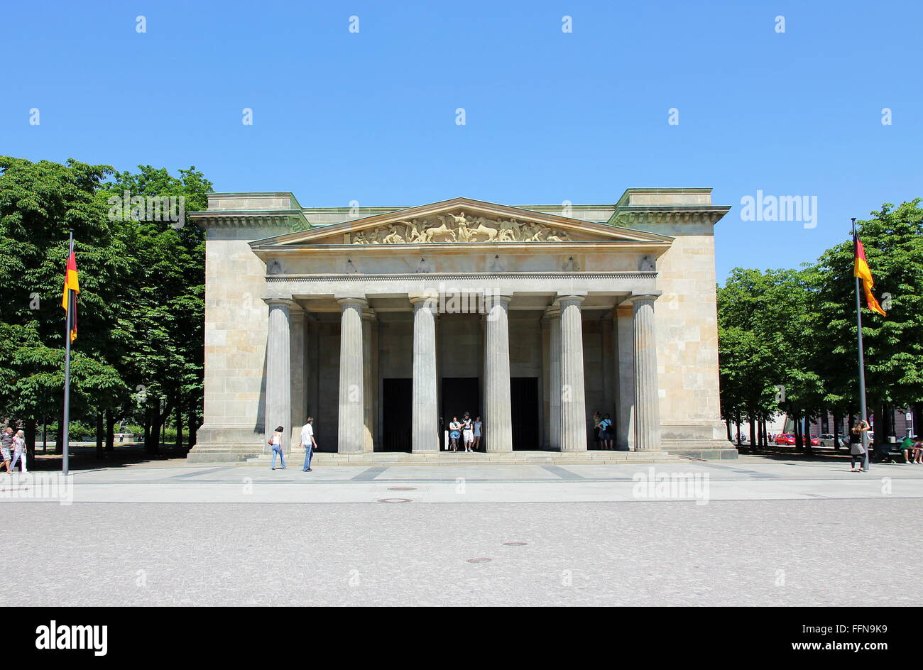 geography / travel, Germany, Berlin, buildings, New Guard House, built: 1816 - 1818 by Karl Friedrich Schinkel, Unter den Linden, exterior view, Additional-Rights-Clearance-Info-Not-Available Stock Photo