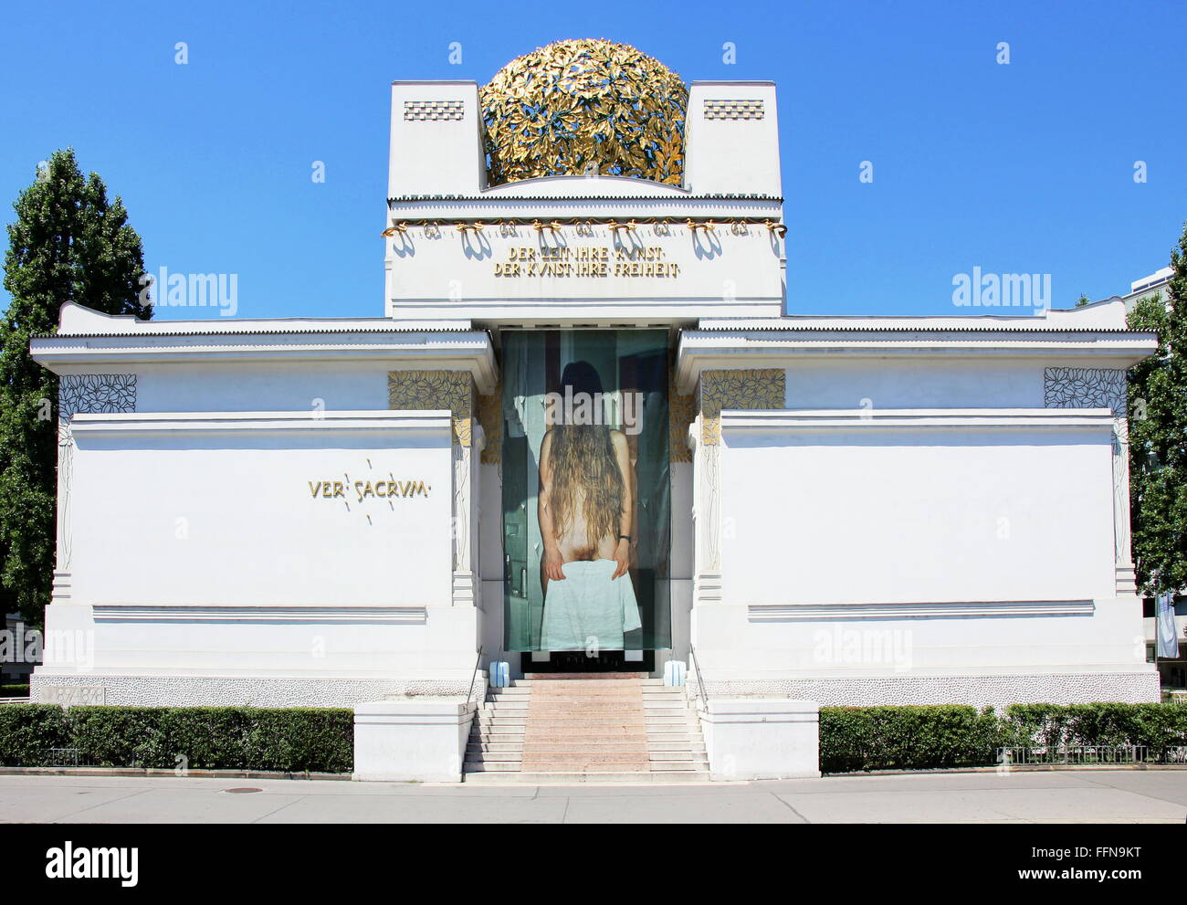 geography / travel, Austria, Vienna, Secession hall, built in 1897/1898 by Joseph Maria Olbrich, Additional-Rights-Clearance-Info-Not-Available Stock Photo