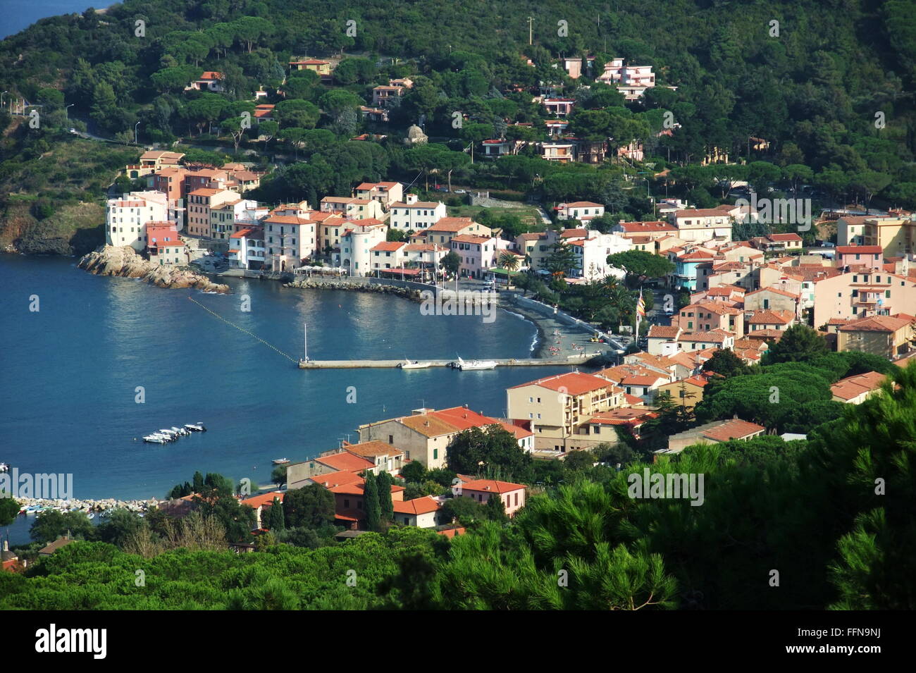 geography / travel, Italy, Elba, Marciana Marina, townscape, Additional-Rights-Clearance-Info-Not-Available Stock Photo