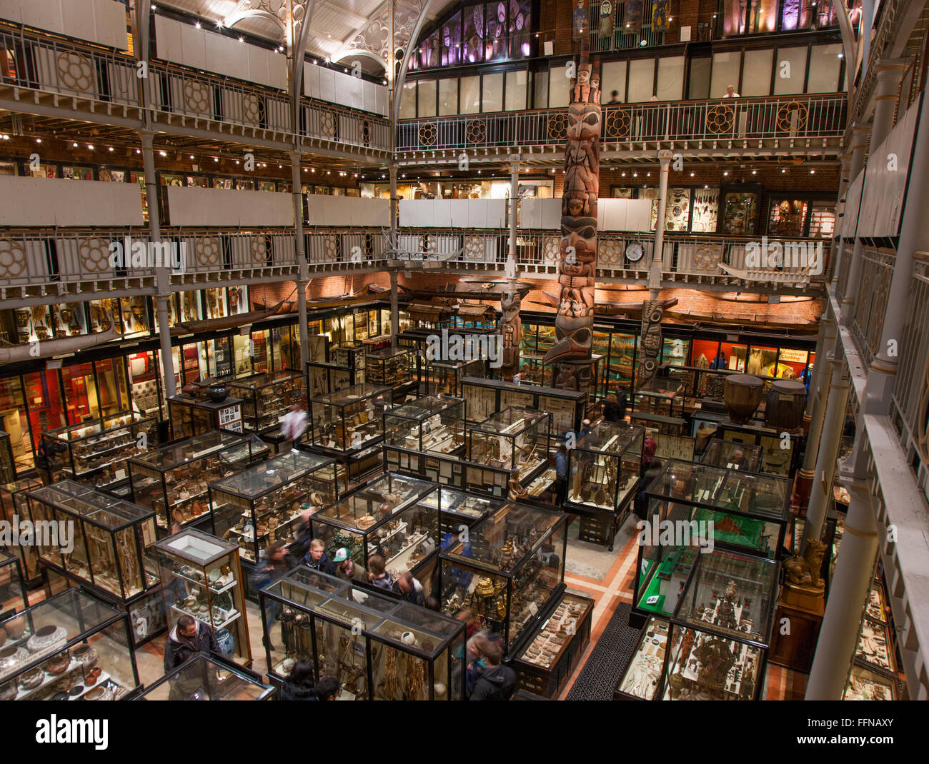 Panoramic photo of The Pitt Rivers Museum in Oxford, UK (Located to the east of the Oxford University Museum of Natural History) Stock Photo