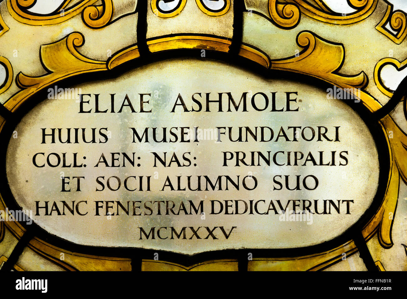 Elias Ashmole – stained glass window at Museum of the History of ...