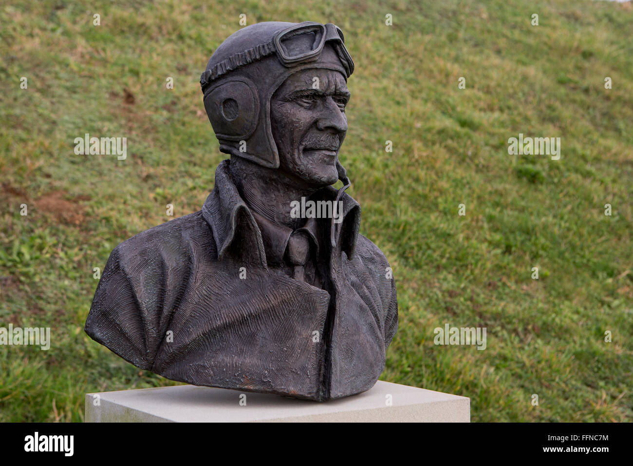 Statue of Air Chief Marshal Sir Keith Rodney Park. Stock Photo