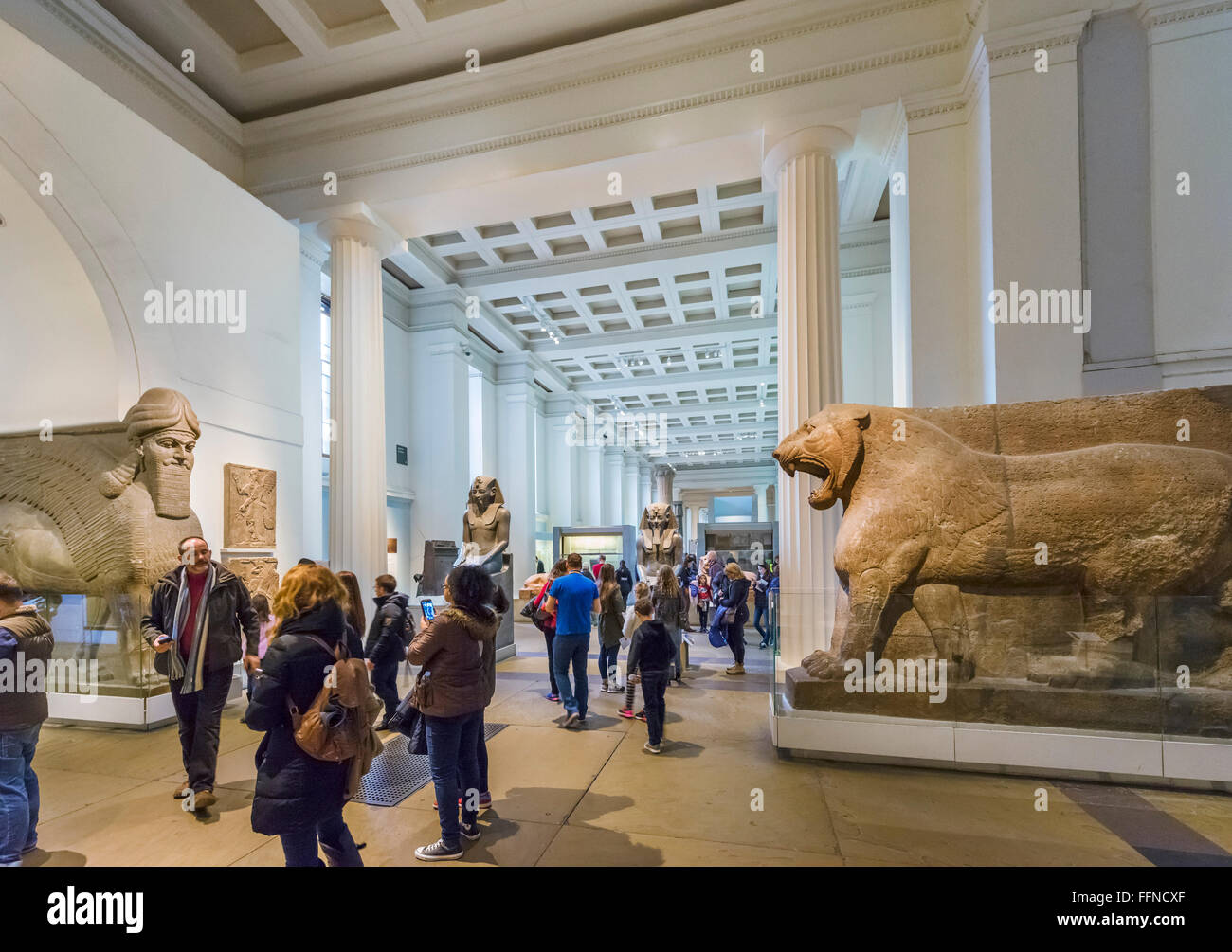 Visitors in the Ancient Egypt Egyptian Sculpture Gallery, British Museum,  Bloomsbury, London, England, UK Stock Photo - Alamy